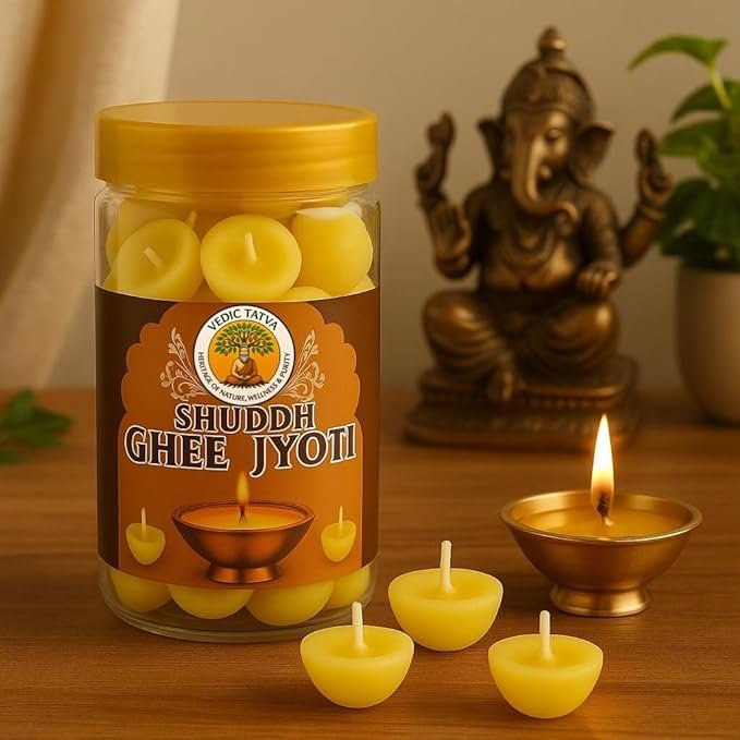 Pure Cow Ghee Diya Wicks - Pack of 150